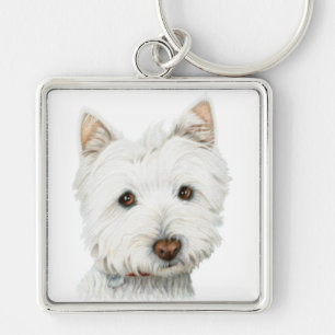 Porte-clés Chien de Terrier blanc de montagne occidentale