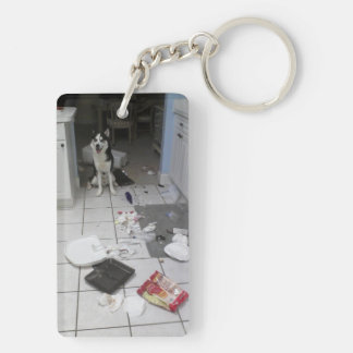 Porte-clés Chien de traîneau sibérien