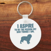 Porte-clés Chien d'eau espagnol (Recto)