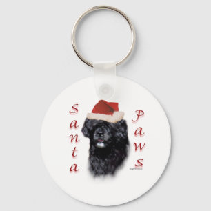 Porte-clés Chien d'eau portugais Père Noël Paws