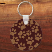 Porte-clés chien d'empreinte (Recto)