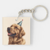 Porte-clés Chien d'or de l'épreuve d'anniversaire (Dos)