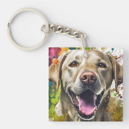 Porte-clés Chien du Labrador (Devant)