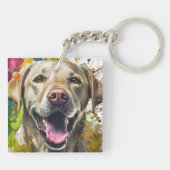 Porte-clés Chien du Labrador (Dos)