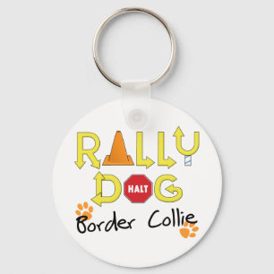 Porte-clés Chien du rallye Collie frontalier
