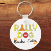 Porte-clés Chien du rallye Collie frontalier (Recto)