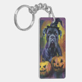Porte-clés Chien éffrayant Bullmastiff Halloween sorcière et  (Devant gauche)