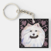 Porte-clés Chien Esquimau Américain (Devant)