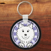 Porte-clés Chien Esquimau Américain (Recto)