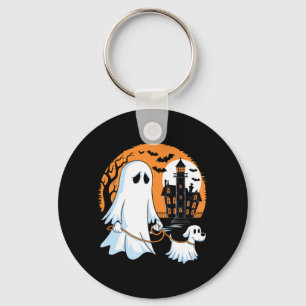 Porte-clés Chien fantôme qui marche Halloween Premium