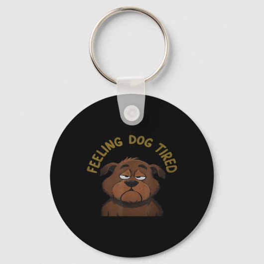 Porte-clés Chien fatigué _9 (Recto)