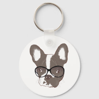 Porte-clés Chien français élégant