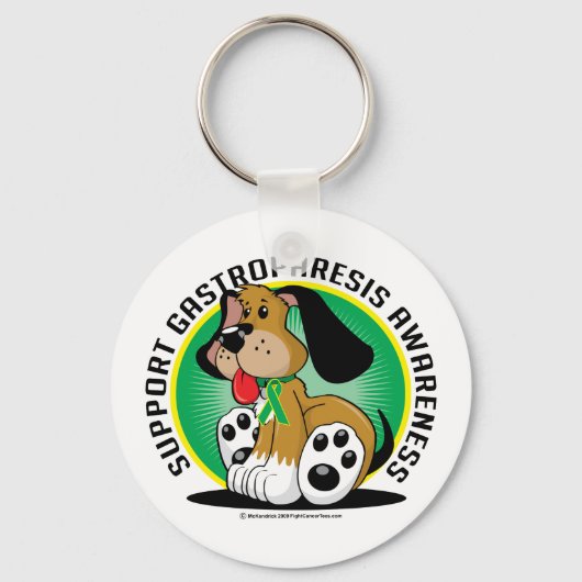 Porte-clés Chien Gastroparesis (Recto)