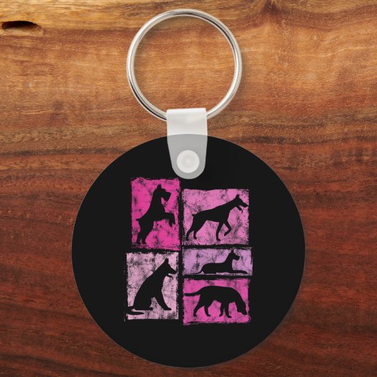 Porte-clés Chien Graphic J'Aime Tous Les Chiens Pour Les Femm (Recto)