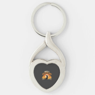 Porte-clés Chien Halloween Clair de lune