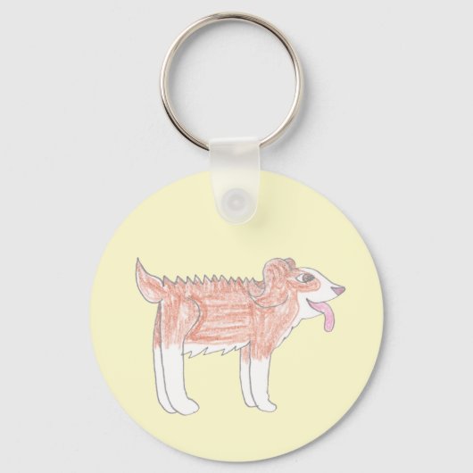 Porte-clés Chien heureux (Recto)