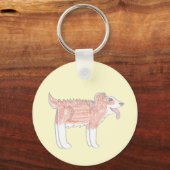 Porte-clés Chien heureux (Recto)