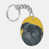 Porte-clés chien jaune (Devant gauche)