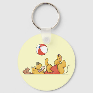 Porte-clés Chien jouant avec des T-shirts et des cadeaux de b