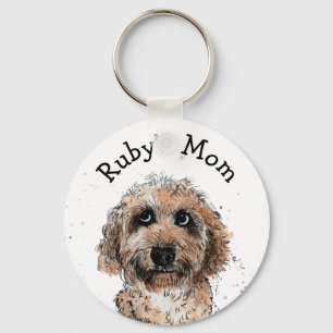 Porte-clés Chien kapou mignon Keyring drôle customisé spoodle