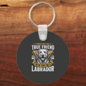 Porte-clés Chien Labrador véritable ami (Recto)
