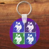 Porte-clés Chien malamué (Recto)