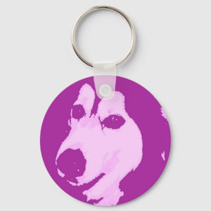 Porte-clés Chien malamué