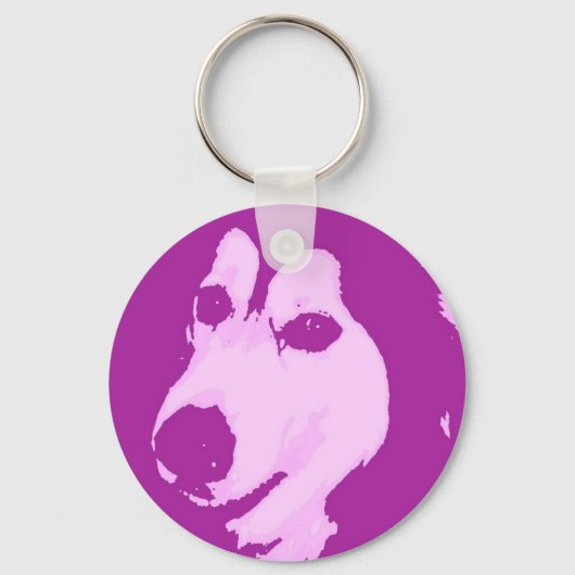 Porte-clés Chien malamué (Recto)