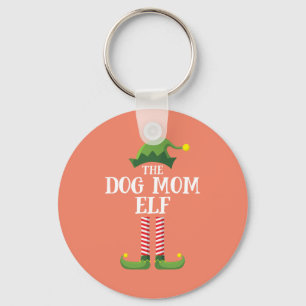 Porte-clés Chien Maman Elf Correspondance Famille Groupe Noël