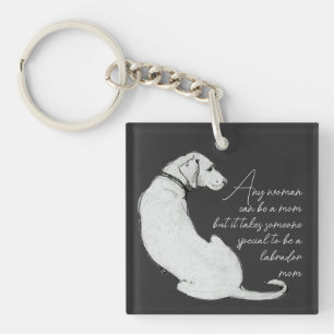 Porte-clés Chien Maman Labrador