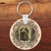 Porte-clés Chien Mastiff (Recto)