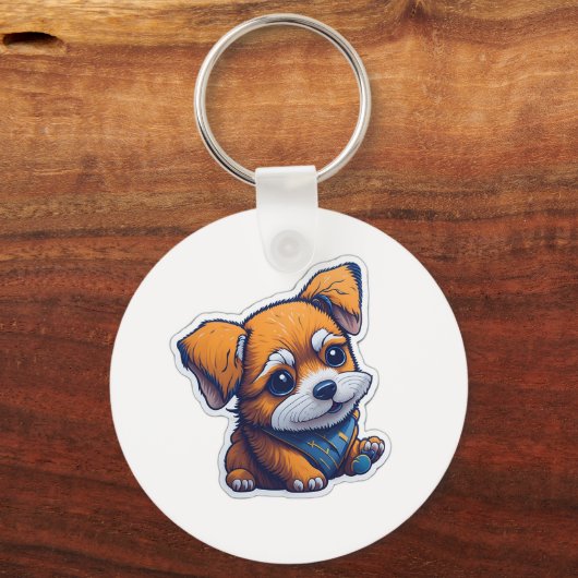 Porte-clés chien mignon (Recto)