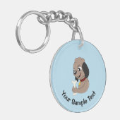 Porte-clés chien mignon (Devant gauche)