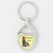 Porte-clés Chien mignon beagle qui bouge maman chien (Devant)