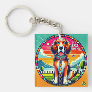 Porte-clés Chien Mignon Charme Accessoire de Sac Chien