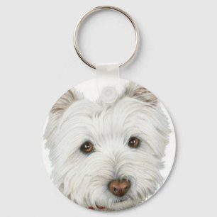 Porte-clés Chien mignon de Westie