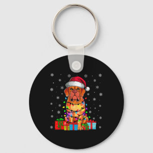 Porte-clés Chien Moche Noël éclaire Père Noël Dogue De Bordea