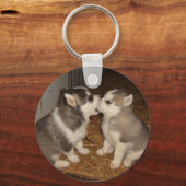 Porte-clés chien mordant chien bouche (Recto)