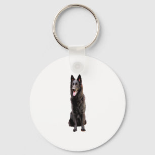 Porte-clés Chien noir berger allemand