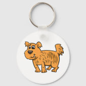 Porte-clés Chien orange hirsute (Recto)