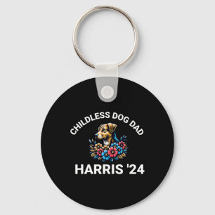 Porte-clés Chien Papa Pour Kamala Harris 2024 1