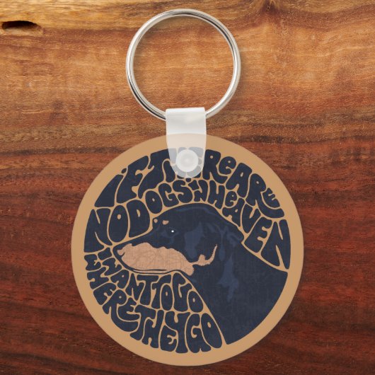 Porte-clés Chien paradis (Recto)