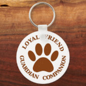 Porte-clés Chien Paw Loyal Friend (Recto)