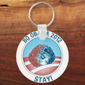 Porte-clés Chien Pro-Bo Obama 2012 (Recto)