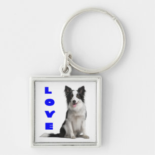Porte-clés Chien Puppy Border Collie Amour