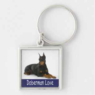 Porte-clés Chien Puppy Doberman Pinscher
