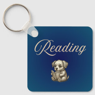 Porte-clés Chien qui lit - Amoureux des livres