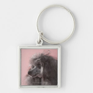Porte-clés Chien regardant loin