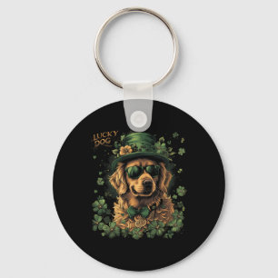 Porte-clés Chien Retriever doré - Saint-Patrick Saint Pad