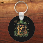 Porte-clés Chien Retriever doré - Saint-Patrick Saint Pad (Recto)